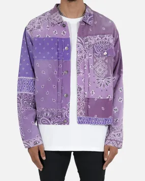 MNML Bandana Trucker Shirt Purple