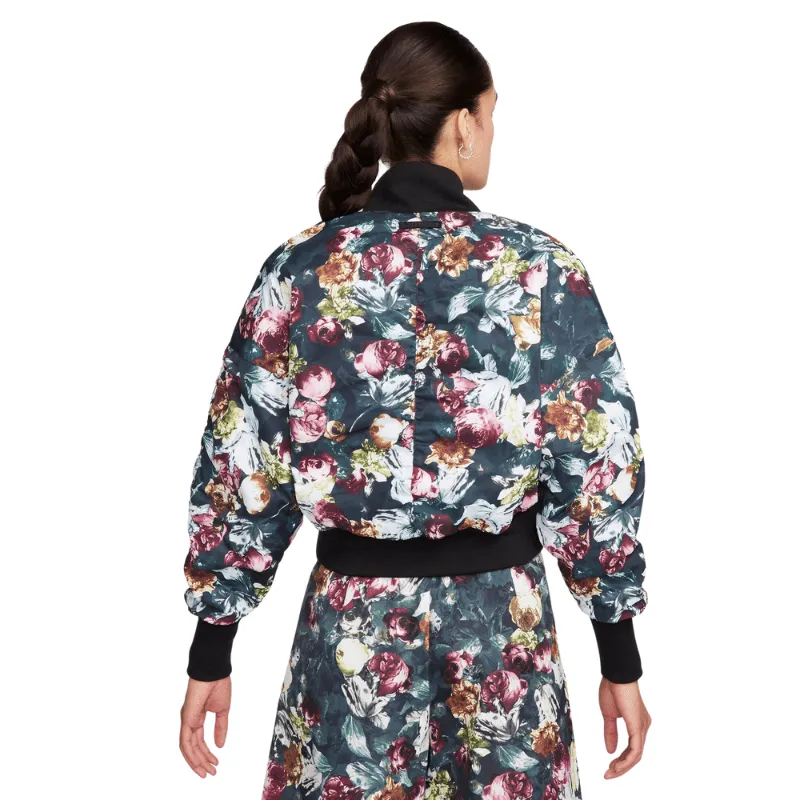 Nike Sportswear Tech Pack Therma-FIT Oversized Reversible Floral Bomber Jacket - Women's