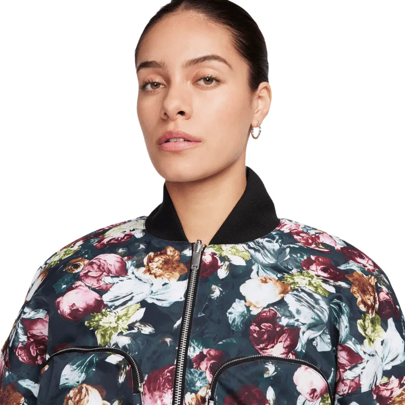 Nike Sportswear Tech Pack Therma-FIT Oversized Reversible Floral Bomber Jacket - Women's