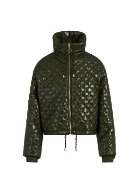 Quilted Jacket in Fall Leaves