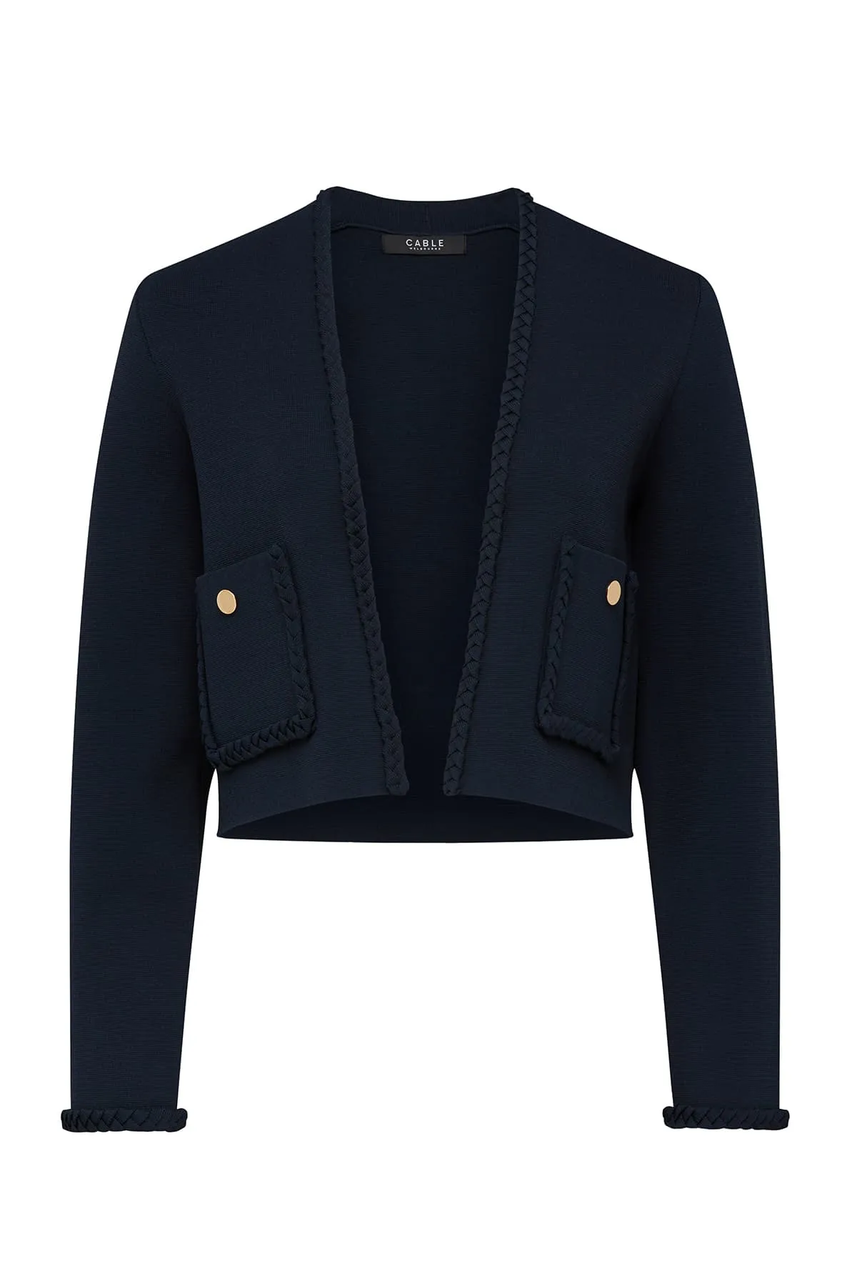 Riviera Crepe Jacket - Navy