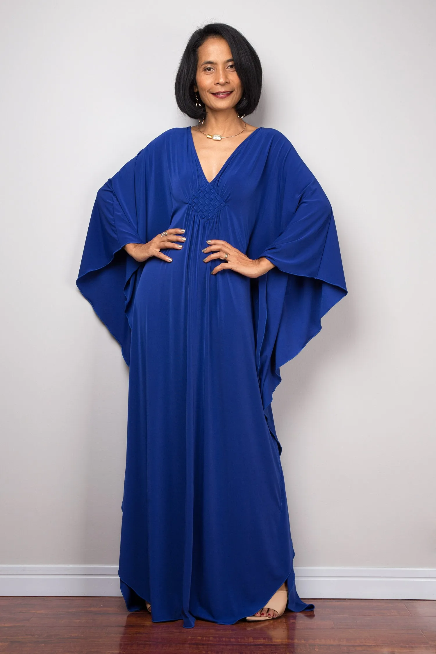 Royal blue kaftan