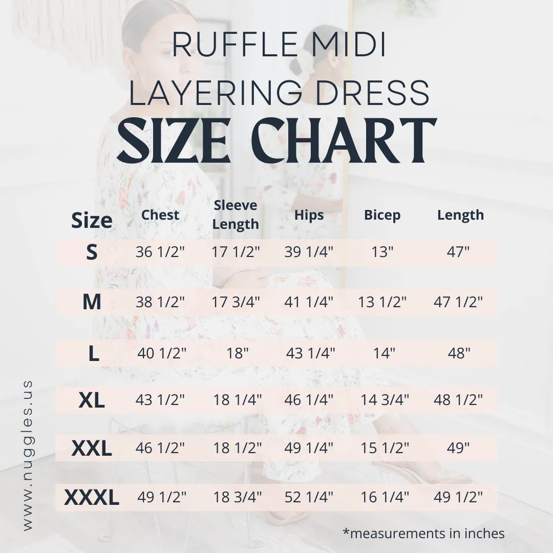 Ruffle Midi Layering Dress