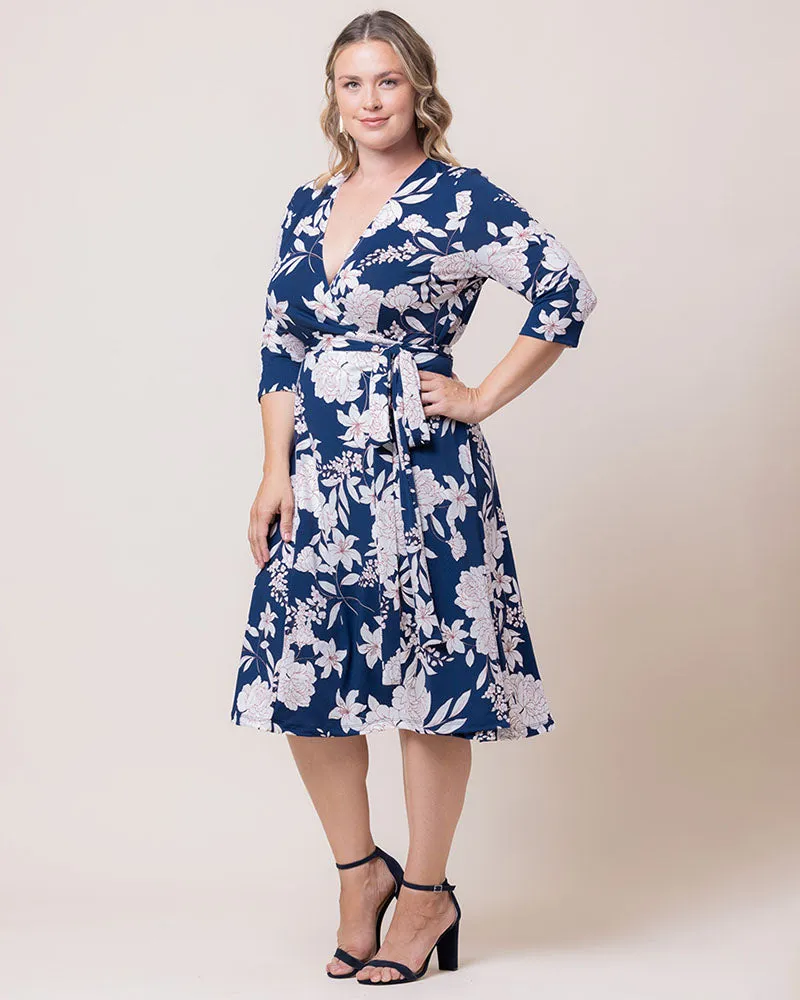 Signature Print Wrap Dress