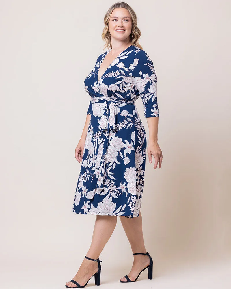 Signature Print Wrap Dress