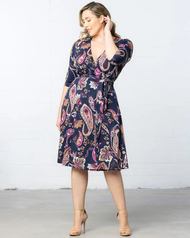 Signature Print Wrap Dress