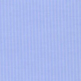 Sky Blue Tone on Tone Textured Jacquard Stripe Classic Custom Shirt