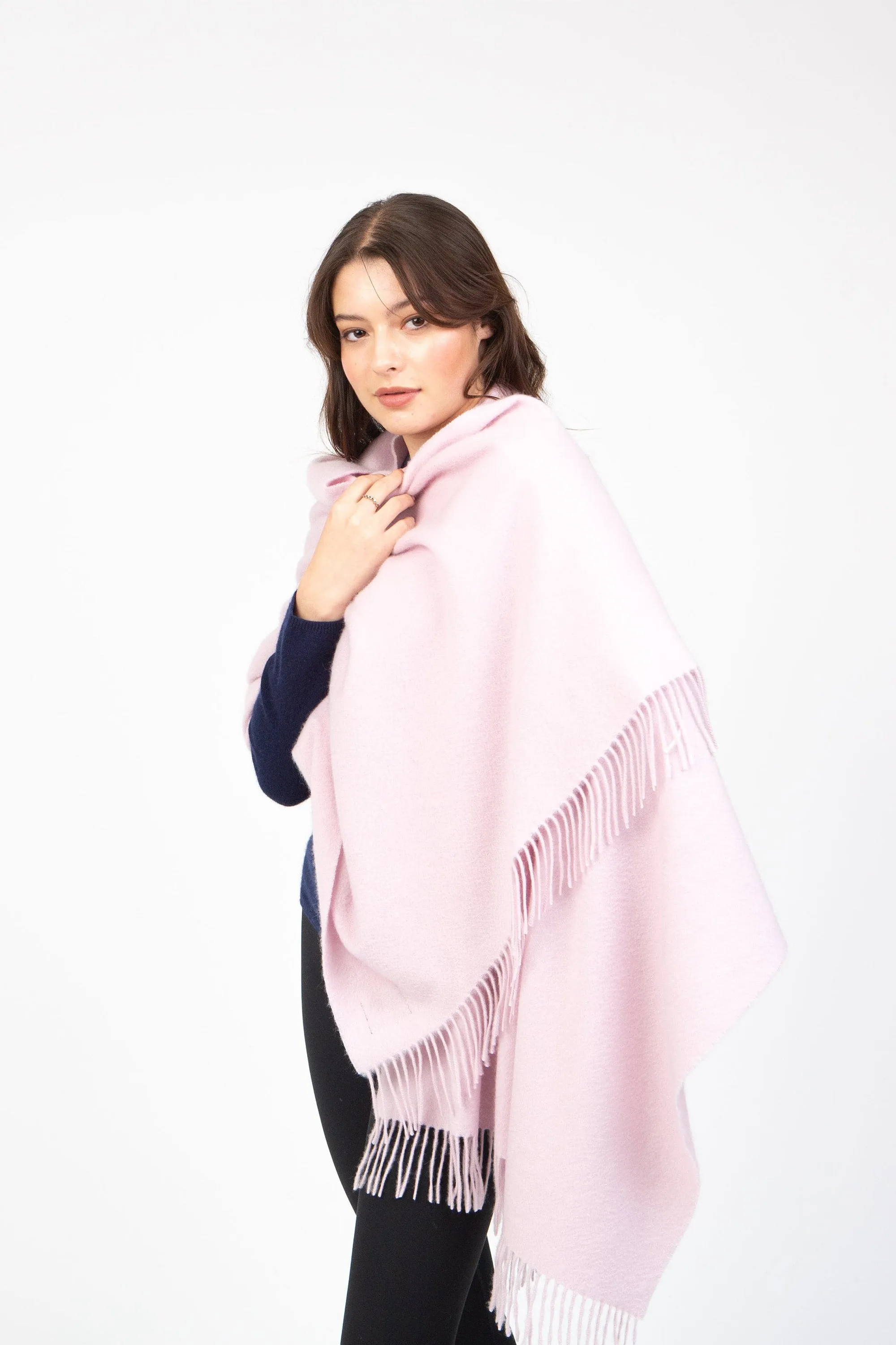 Solid Cashmere Stole - Pale Lilac