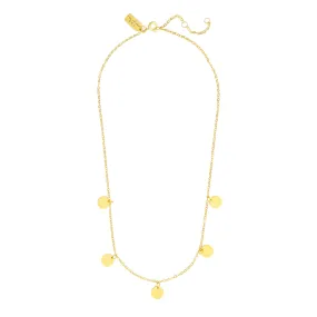 SUKI STATEMENT COIN NECKLACE GOLD