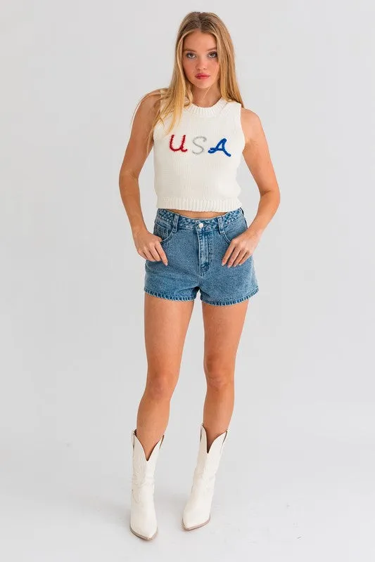 USA Knit Tank Top