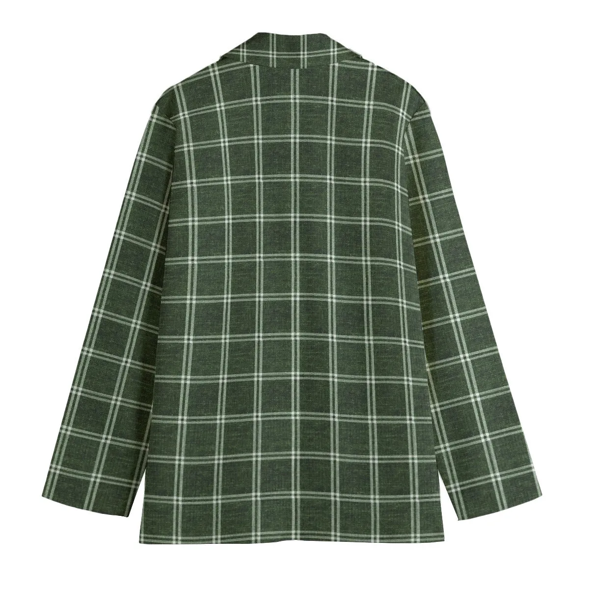 Vampire Art 100% Cotton Dark Academia Victorian Vintage Green Windowpane Women's Leisure Blazer