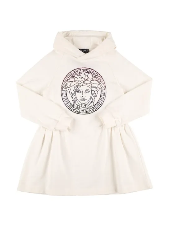 Versace   Medusa embellished logo cotton dress 