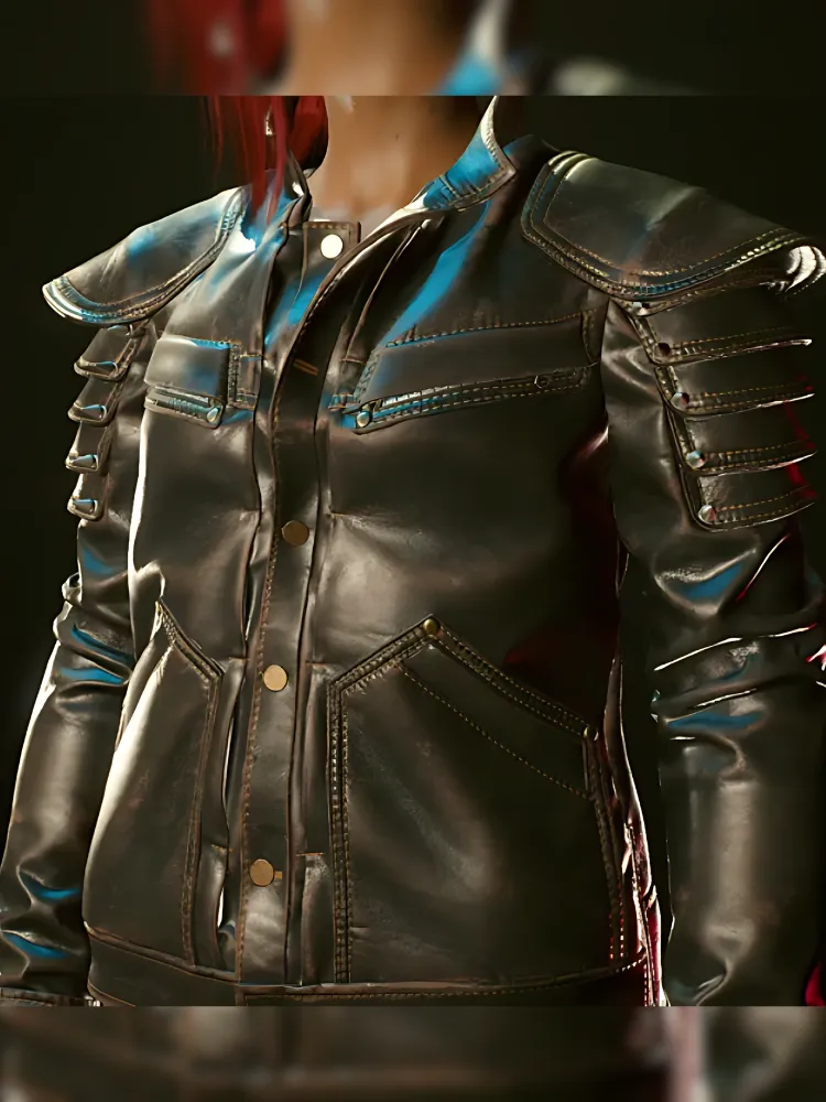 Wolf School Cyberpunk 2077 Leather Jacket