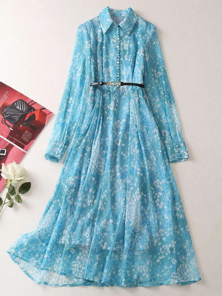 Women's Elegant Chiffon Boho Long Dress