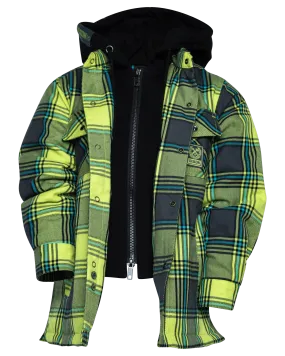 Youth Jobsite Hooded Flannel Jacket